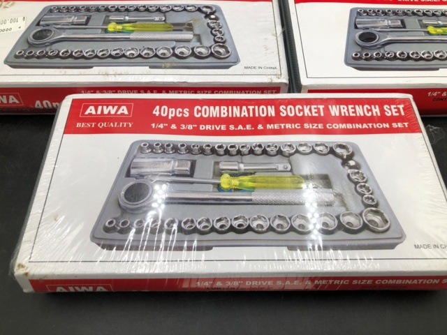 1114486-3 5 pcs 40-piece Aiwa ratchet socket wrench set (1015XR) - Shipping included