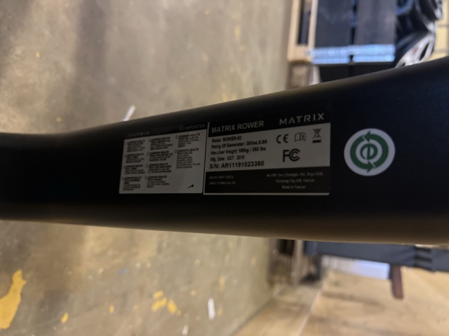 1051366-5 Rowing machine Matrix ROWER-02 - 2019