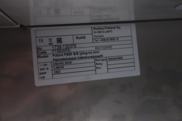 1030015-5 Freezer, Porkka Future F520