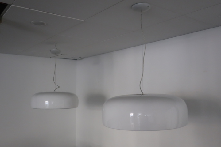 1030021-2 2 ceiling lights, FLOS Smithfield