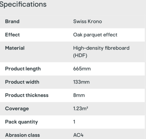 1114656-5 Fiskbensgolv med klick 30kvm