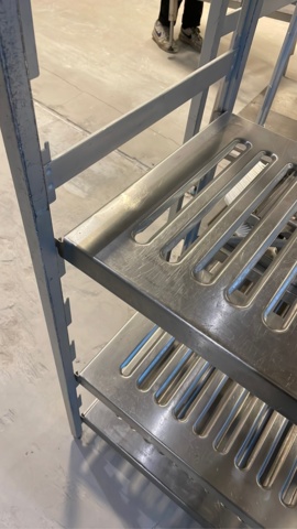 1105488-2 3 pcs Pantry shelf/storage shelf food-approved commercial kitchen