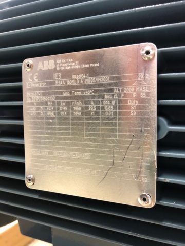 1114809-8 ABB Alternator M3AA 160 MLB 4