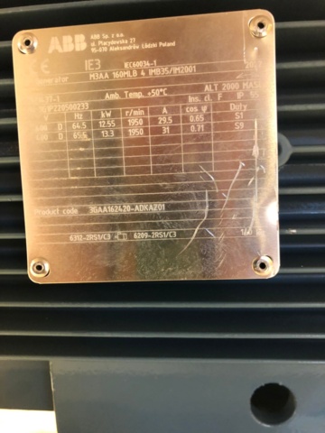 1114809-9 ABB Alternator M3AA 160 MLB 4