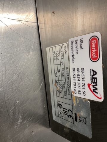 1061888-7 Berkel Meat Grinder -2021