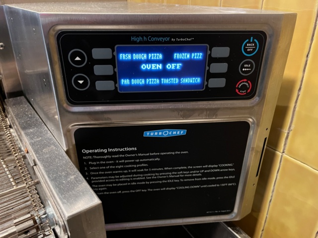 1109810-5 Pizza oven TurboChef 2620 HHC on stand