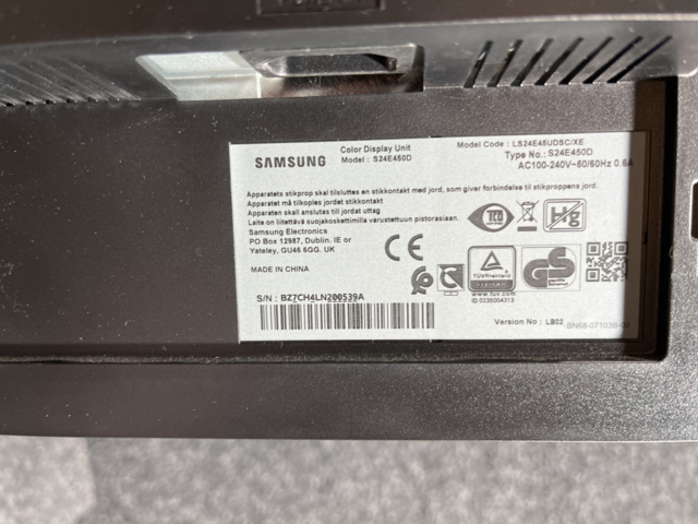 1114914-10 Samsung S24E450D