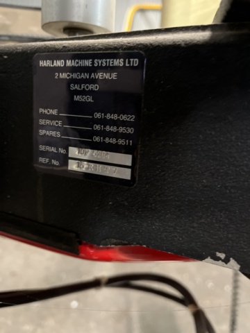 1068762-29 Labeling machine Double-sided for cans Harland Machine