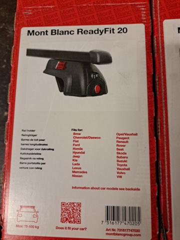 1050750-6 Mont Blanc Ready Fit Various Colors and Sizes