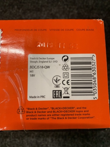 1100084-3 Jigsaw Black & Decker BDCJS18-QW