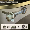 1100131-4 Angle grinder Deutsche Stahl 24V with 2 batteries