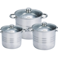 1116243-1 Cooking pot/pan set 6 parts with glass lid - Royalty Line