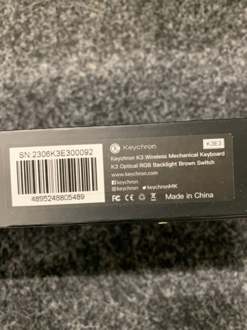 1089477-3 Wireless keyboard Keychron K3 V2 RGB Optical Brown