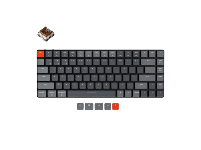 1089477-1 Wireless keyboard Keychron K3 V2 RGB Optical Brown