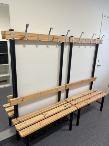 1068788-1 Changing room benches 3 pcs