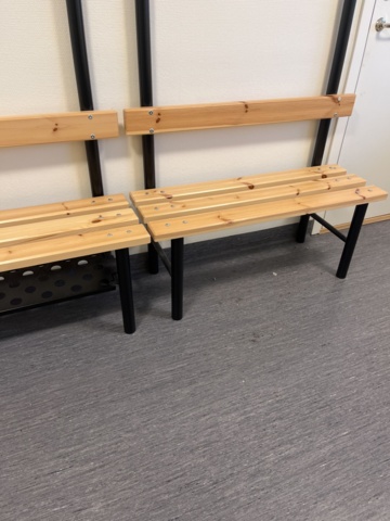 1068788-5 Changing room benches 3 pcs