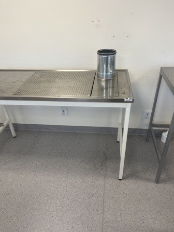 1068796-2 Stainless steel draw bench with draw box