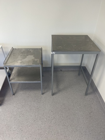 1068802-3 2 stainless steel workbenches