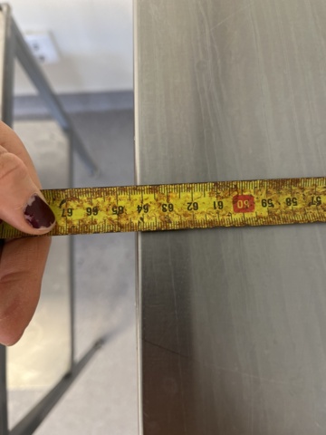 1068802-9 2 stainless steel workbenches