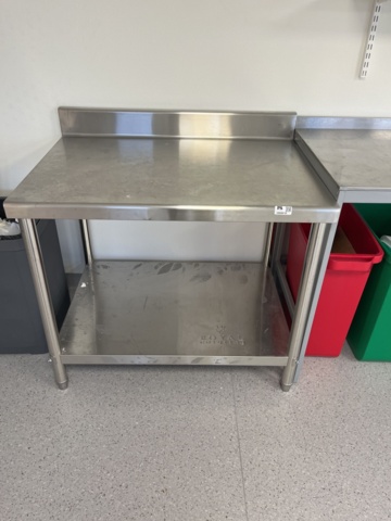 1068810-1 Stainless workbench approximately 1000x700x810 mm