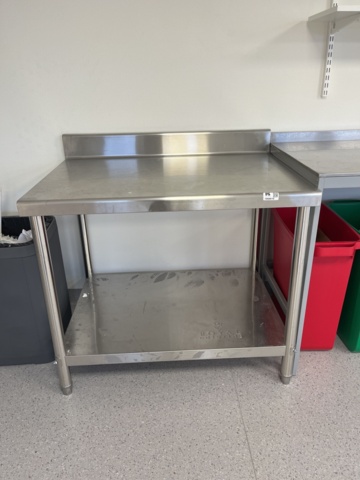 1068810-3 Stainless workbench approximately 1000x700x810 mm