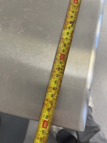 1068810-6 Stainless workbench approximately 1000x700x810 mm