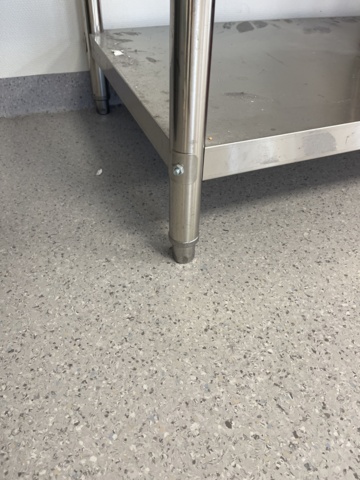 1068810-8 Stainless workbench approximately 1000x700x810 mm