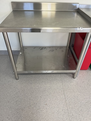 1068810-9 Stainless workbench approximately 1000x700x810 mm