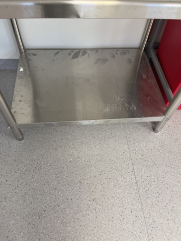 1068810-10 Stainless workbench approximately 1000x700x810 mm