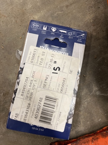 1051473-3 Chainsaw Husqvarna E-Series 445
