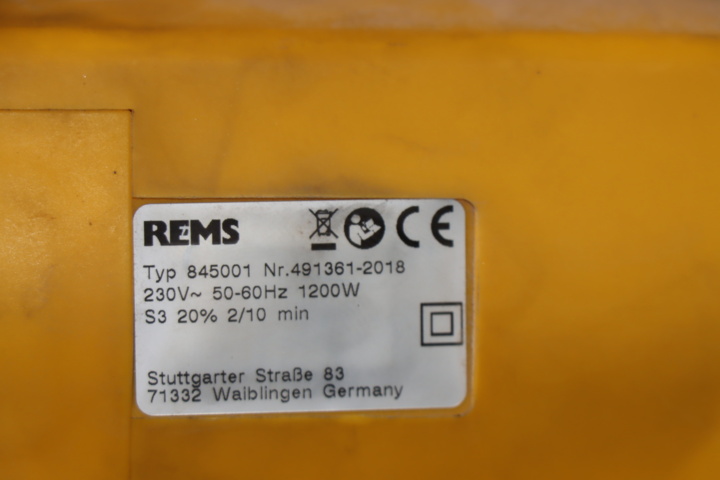 1034072-3 Rems Pipe cutting machine Cento with stand