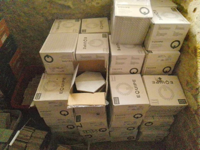 1109975-2 40m² Granite ceramic/tile, Equipe Heritage Shadow 175x200mm