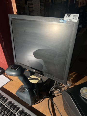 1116738-4 Screen, hand scanner, receipt printer and cash drawer