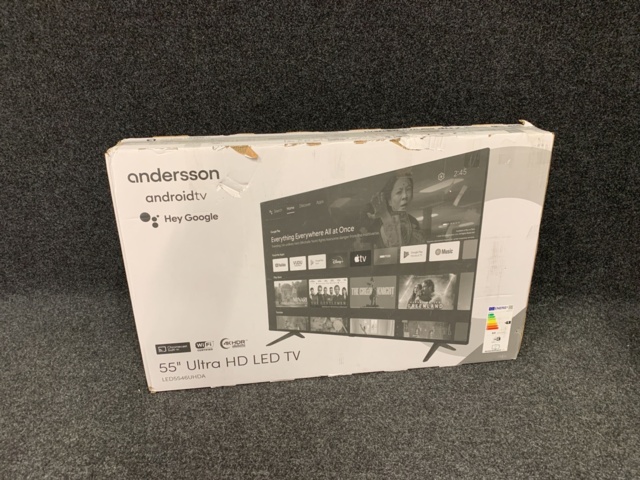 1116364-3 55" 4K LED TV med Android OS och inbyggd Chromecast Andersson LED5546UHDA