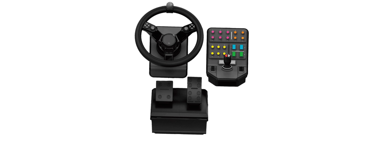 1089672-2 Steering wheel with pedals Logitech Saitek Farm Simulator Bundle