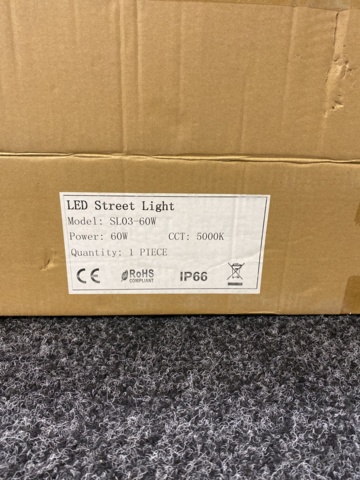 1118671-14 LED Street lighting 60W + Photocell IP66