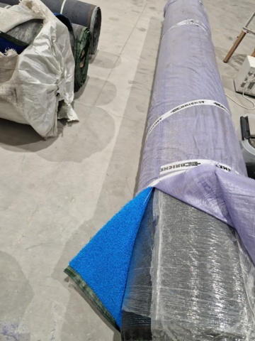 1119153-2 Padel mat Curly grass (4x24m) Blue