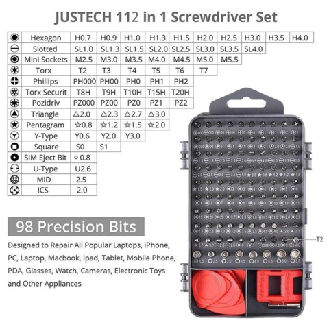 1119210-11 112 Piece High Precision Screwdriver Kit - Shipping Included