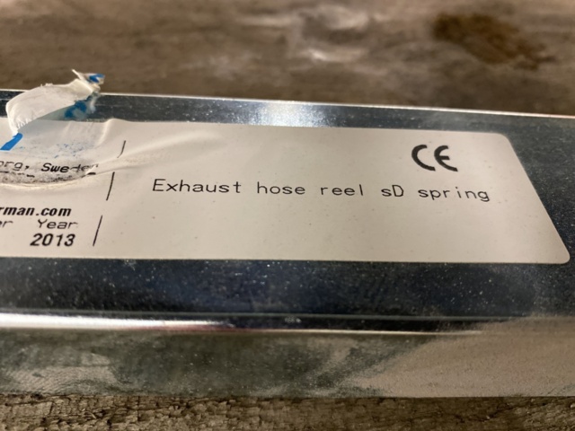 1112067-6 Exhaust hose reel Nederman