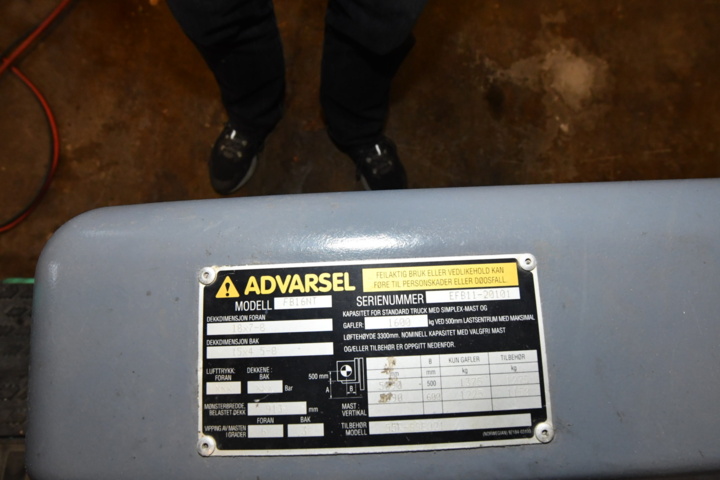 1118377-6 Truck Mitsubishi FB16NT elektrisk