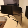 1034126-3 2 pc 32 inch curved monitors Samsung