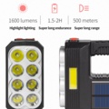 1120099-2 3 flashlights, solar powered, rechargeable battery- Shipping included