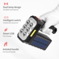 1120099-3 3 flashlights, solar powered, rechargeable battery- Shipping included