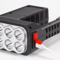 1120099-5 3 flashlights, solar powered, rechargeable battery- Shipping included