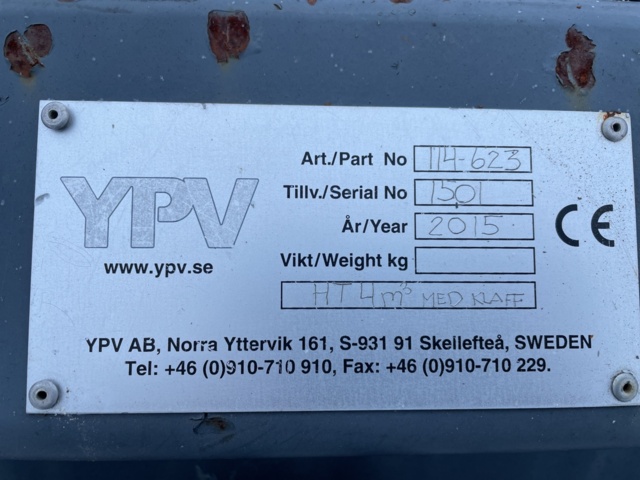 998968-24 High tipping flap bucket YPV