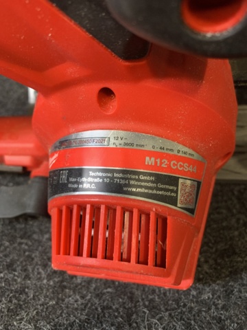 1120520-8 Cirkelsåg Milwaukee M12 CCS44