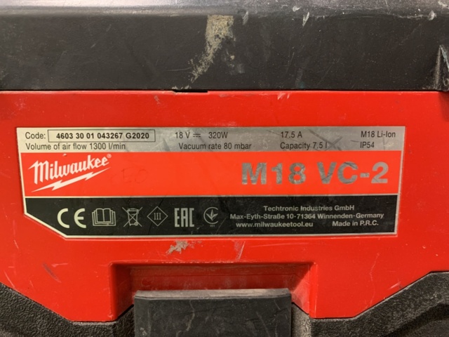 1120507-5 Vacuum cleaner Milwaukee M18 VC-2