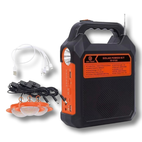 1122743-2 Bärbar solladdare Solar Power Kit
