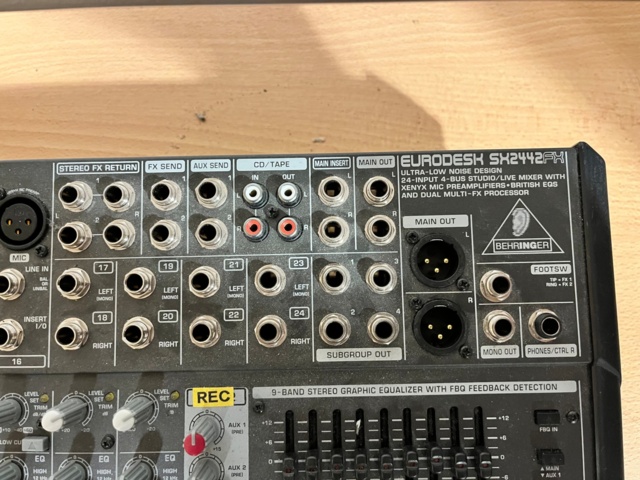 1067060-2 Mixer desk Behringer Eurodesk SX2442FX