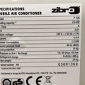 1067084-5 Air conditioning Zibro P 126 with ventilation hose